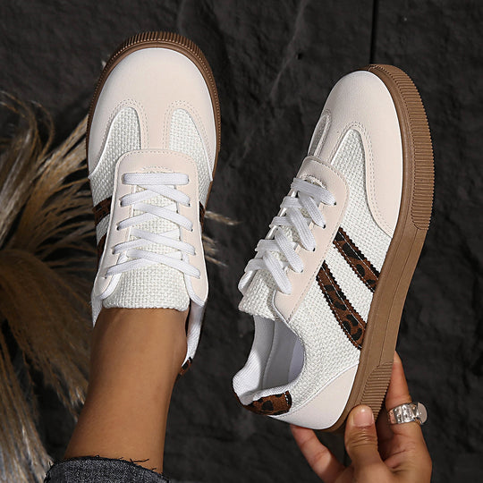 Damen Sneakers mit hochwertigem Netzmaterial und stylischem Tiermotiv EB