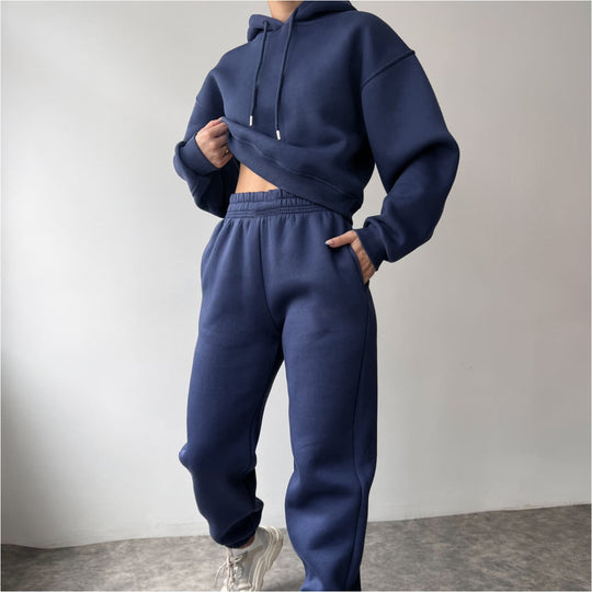 Damen modisches und lässiges Hoodie-Set mit weitem Schnitt EB