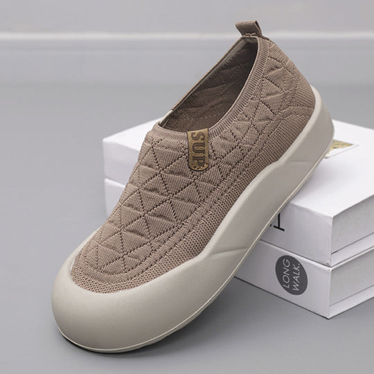 Damen Bequeme Freizeitschuhe mit flexiblem Strick-Obermaterial EB