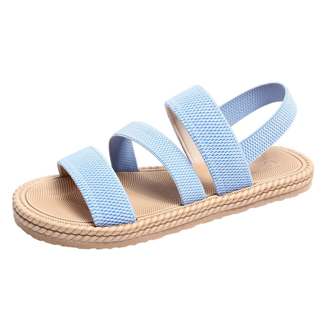 Damen modische Riemchensandalen mit rutschfester Sohle EB