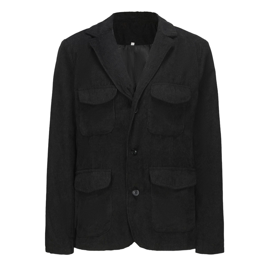Herren modischer Cordblazer mit aufgesetzten Taschen EB