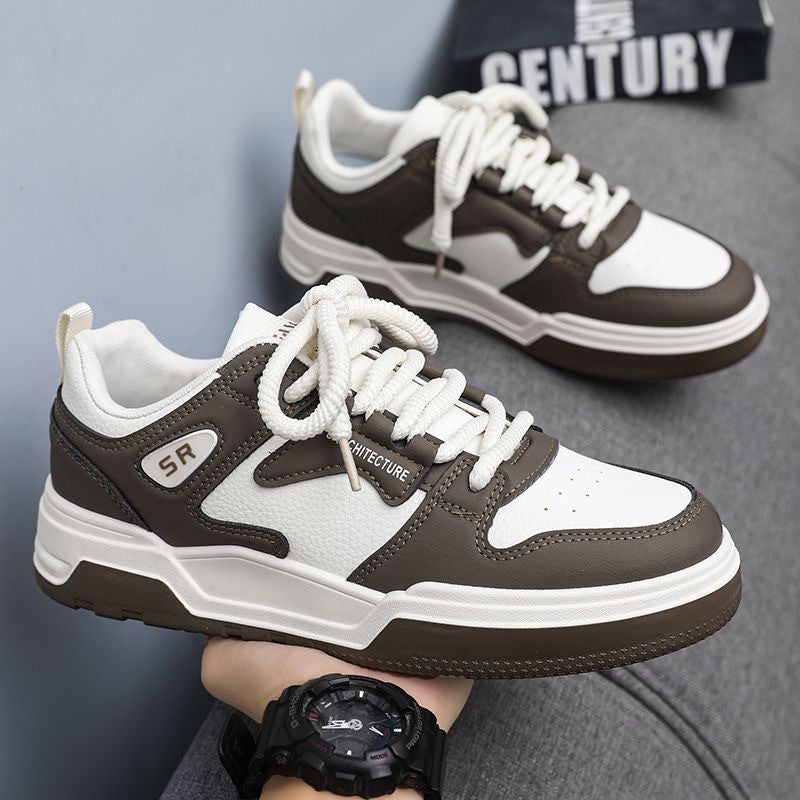 Damen Sportliche Retro Sneakers mit atmungsaktiver Oberflächenstruktur und stoßdämpfender Sohle EB