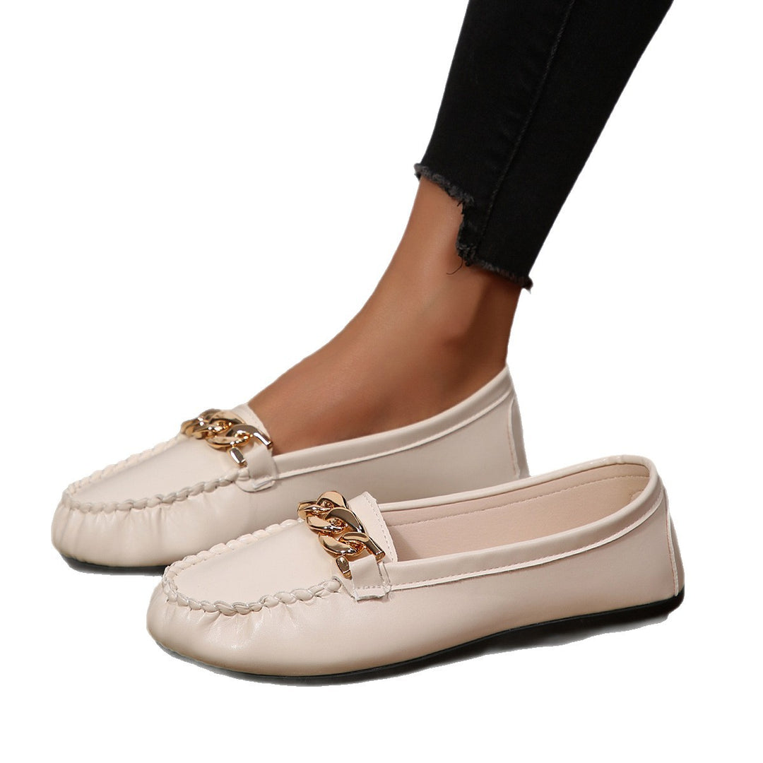 Damen Mokassins mit elegantem Kettenakzent EB