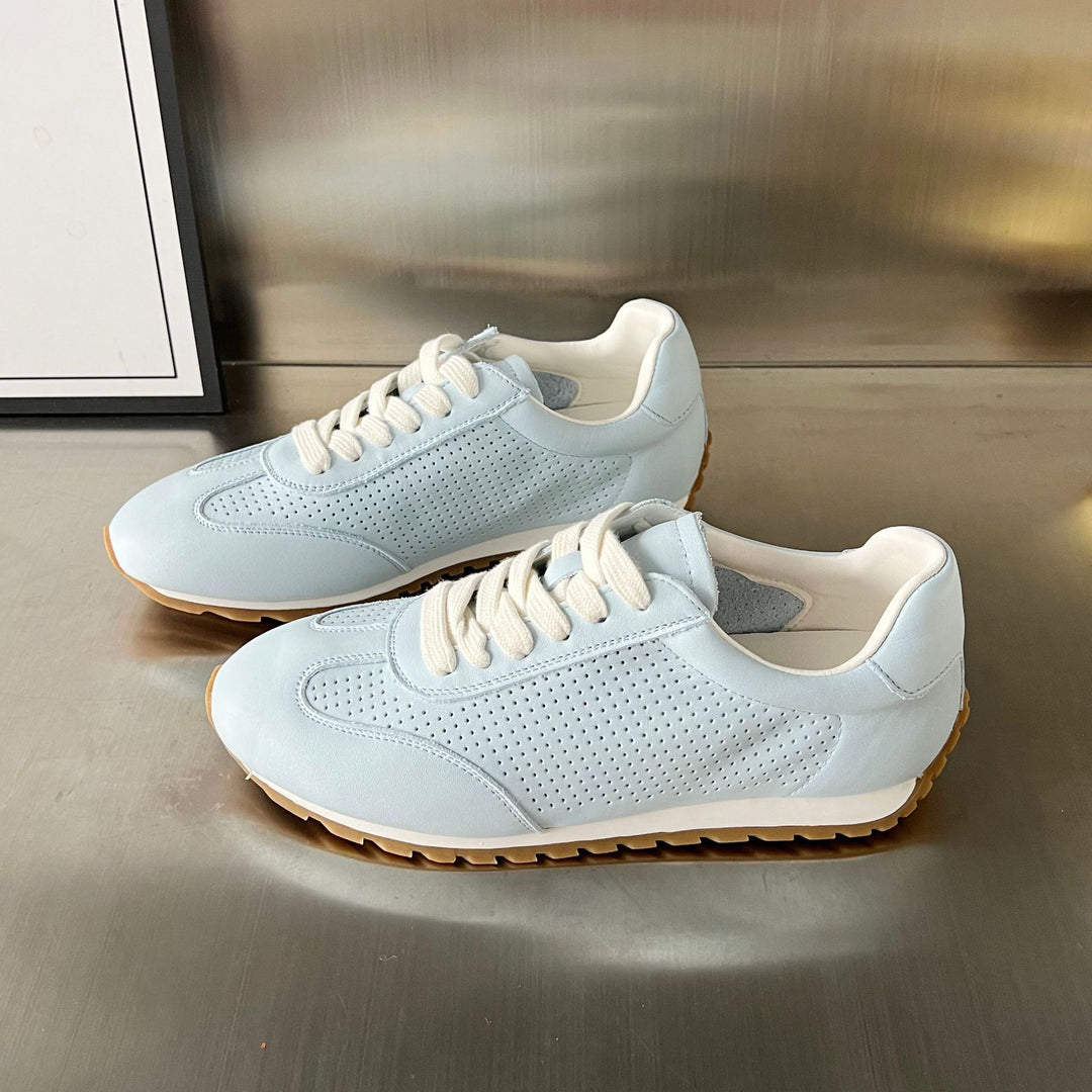 Damen Atmungsaktive Modische Sneakers mit perforierter Oberfläche und rutschfester Sohle EB