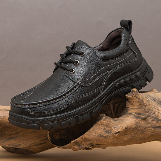 Herren Komfortable Lederschuhe mit rutschfester Sohle EB