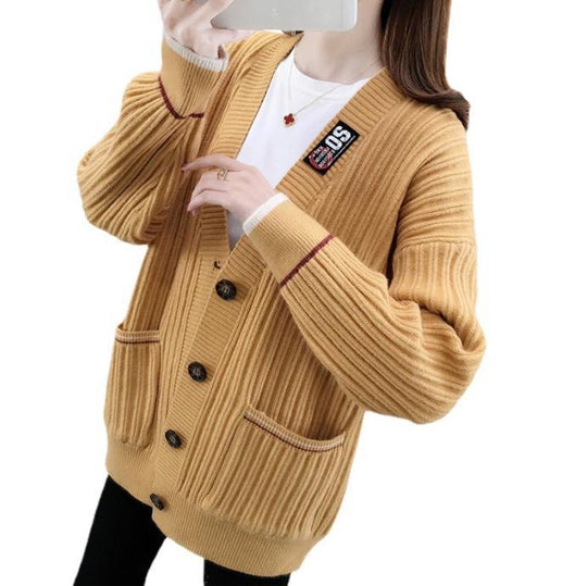 Damen Strickjacke mit strukturiertem Rippmuster und praktischen Taschen EB