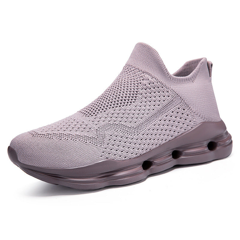 Damen trendige Slip-On Sneakers mit innovativem Mesh-Obermaterial und dämpfender Sohle EB