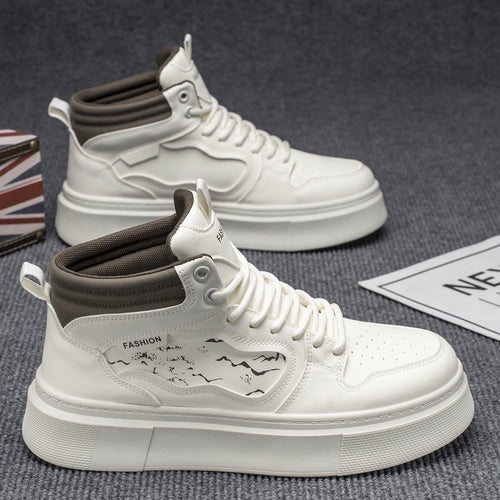 Damen Hochwertige und modische High-Top Sneakers EB