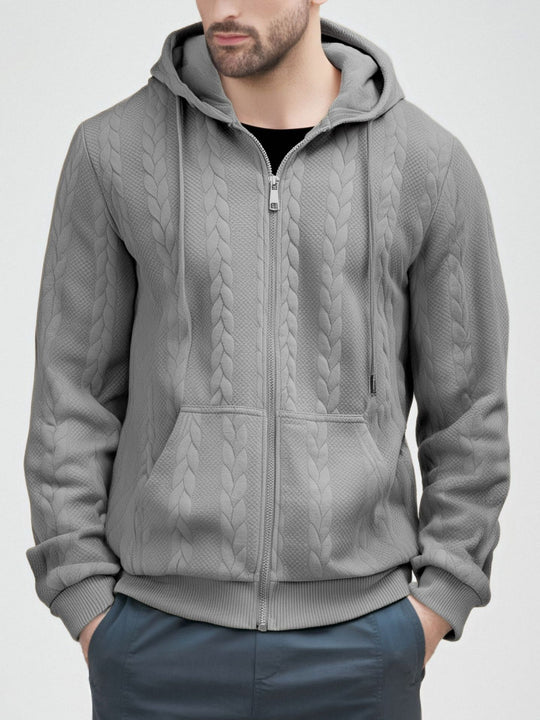 Herren Strickjacke mit Kapuze EB