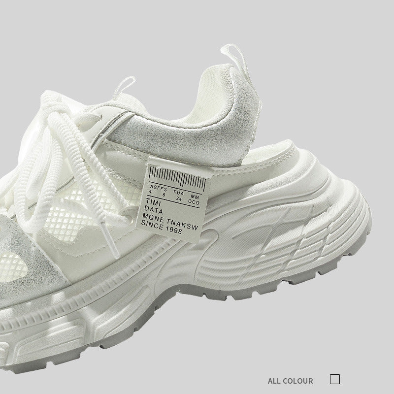Damen Sportliche Sneaker mit atmungsaktiver Netz-Oberfläche und bequemer Dämpfung EB