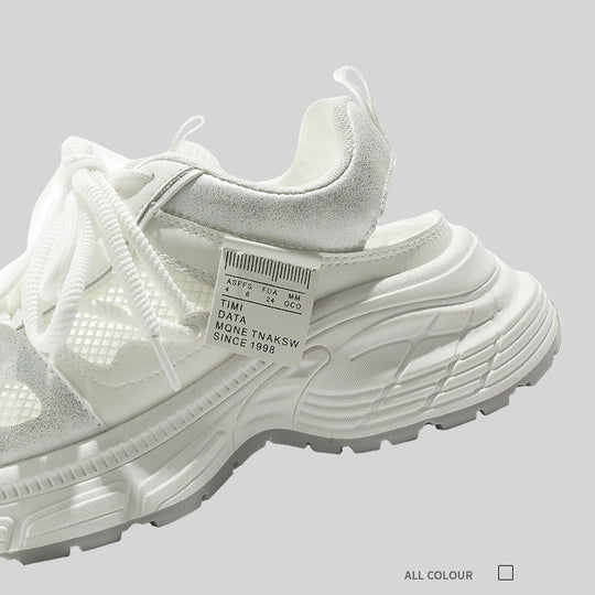 Damen Sportliche Sneaker mit atmungsaktiver Netz-Oberfläche und bequemer Dämpfung EB