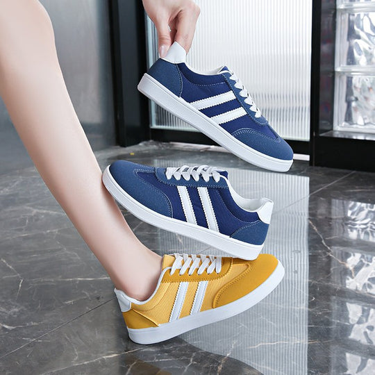 Damen Sneakers im sportlichen Retro-Look mit bequemer dämpfender Sohle EB