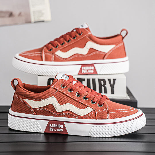 Damen lässige und strapazierfähige Sneakers mit modischen Kontrastelementen EB