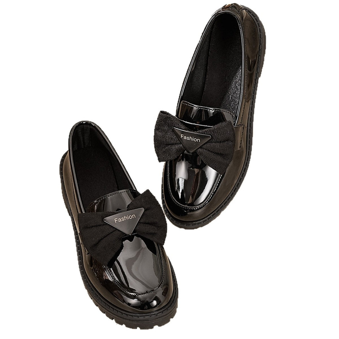 Damen elegante Mokassins mit Schleifen-Design EB