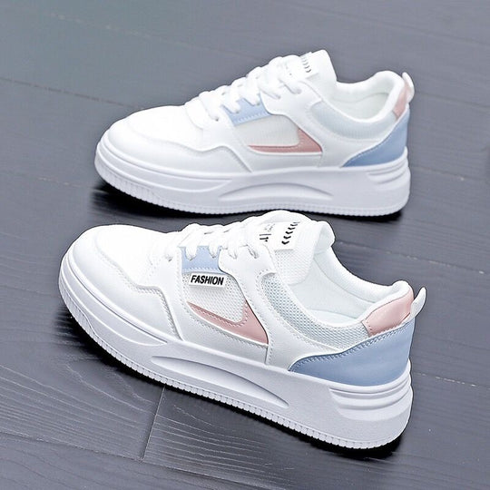 Damen Modische Sneakers mit atmungsaktiver Mesh-Oberfläche und rutschfester Sohle EB