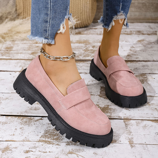 Damen modische Mokassins mit robuster Sohle EB