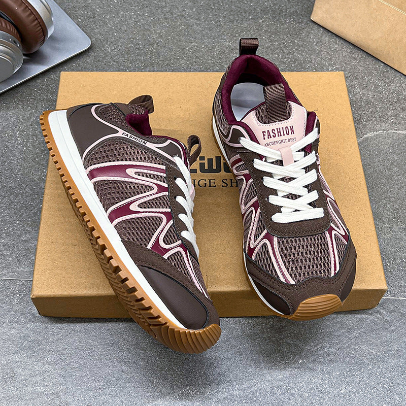 Damen Atmungsaktive Laufschuhe mit rutschfester Sohle und sportlichem Design EB