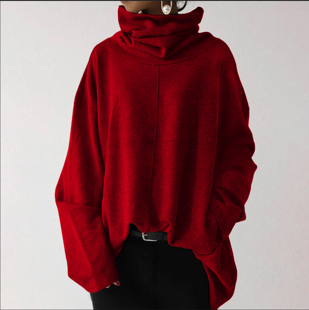 EB | Trendy Unifarbener Rollkragenpullover