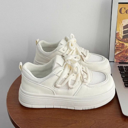 Damen modische Sneakers mit hochgezogenem Schaft und dämpfender Sohle EB