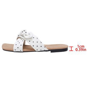 Damen modische Slippers mit Schleifen-Applikation EB