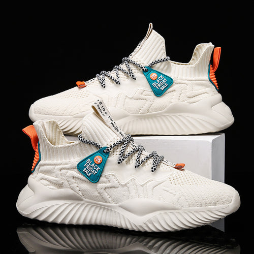 Damen Sportliche Strick-Sneaker mit bequemer Dämpfung EB