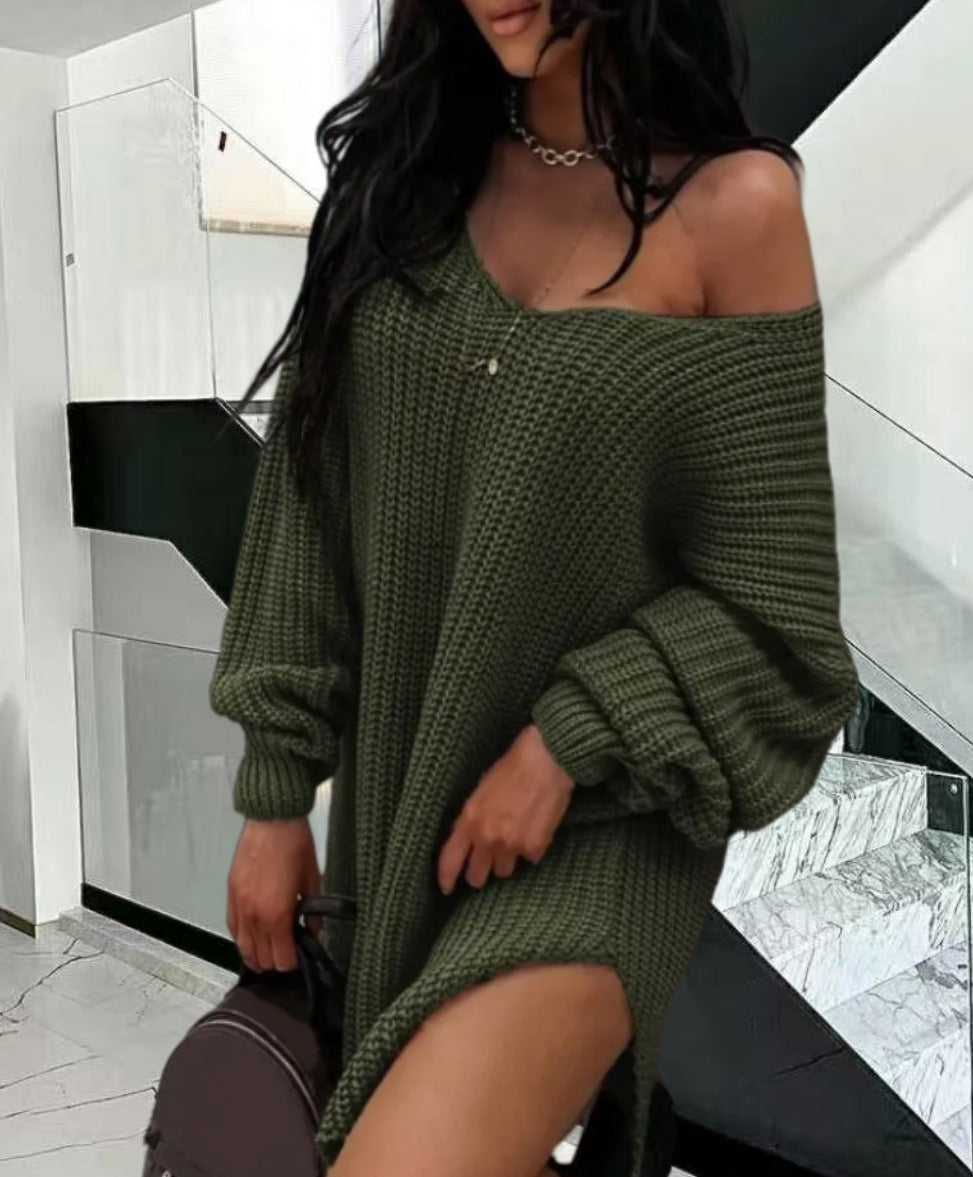 Damen Oversized Strickpullover im lässigen Design EB