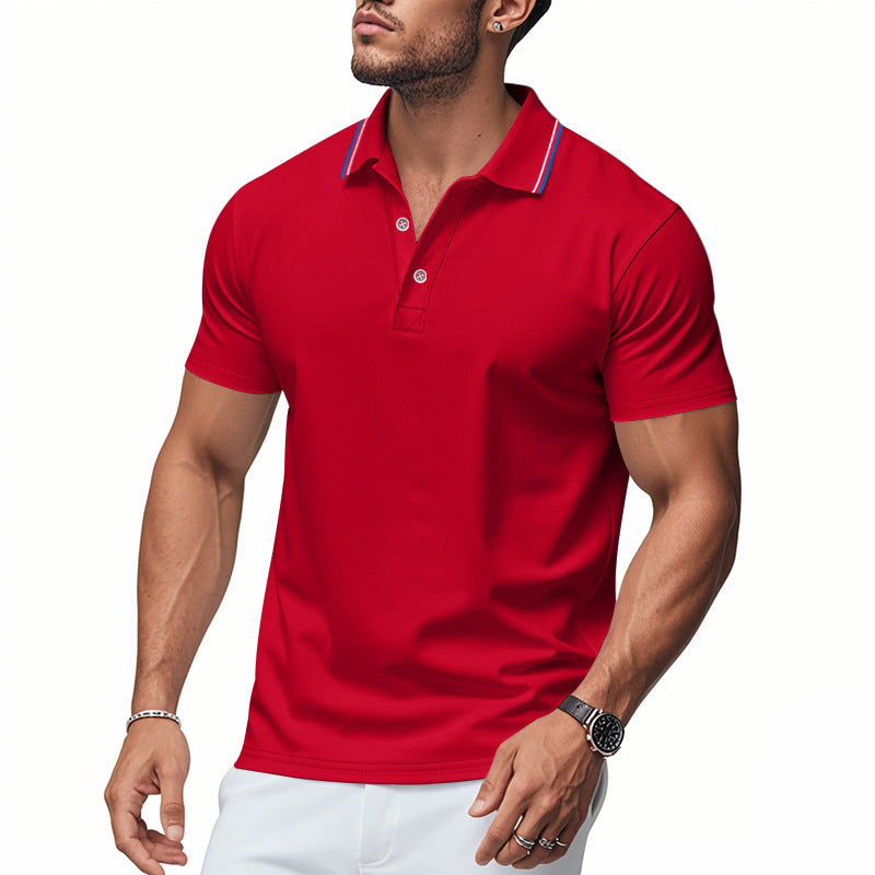 Herren Poloshirt mit modernem Kragen und feuchtigkeitsregulierender Technologie EB