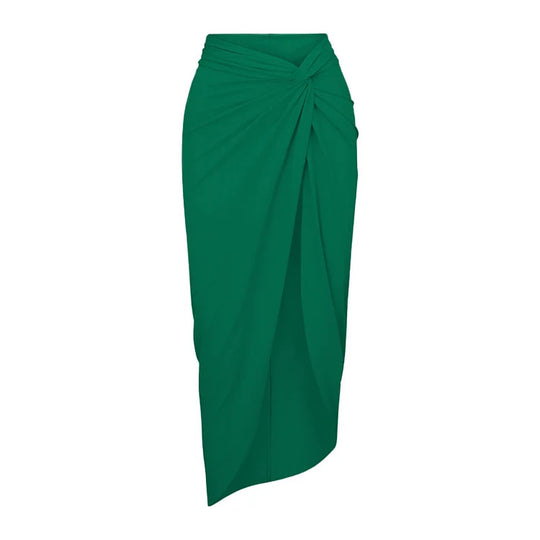 Damen eleganter Badeanzug mit taillierten Rock EB