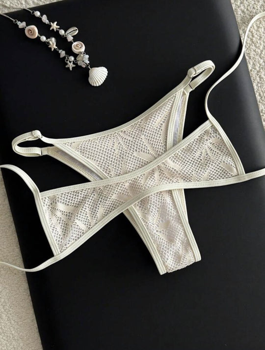 Damen Zweiteiliger Bikini mit elegantem Streifenmuster EB
