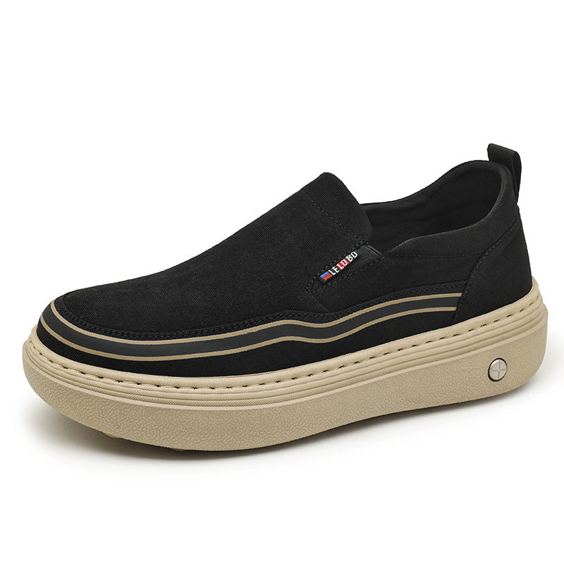 Damen Bequeme Slip-On Schuhe mit elastischen Einsätzen EB
