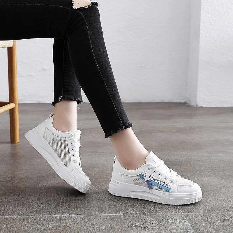 Damen Sportliche Sneaker mit innovativem Obermaterial und modischem Zipperdesign EB