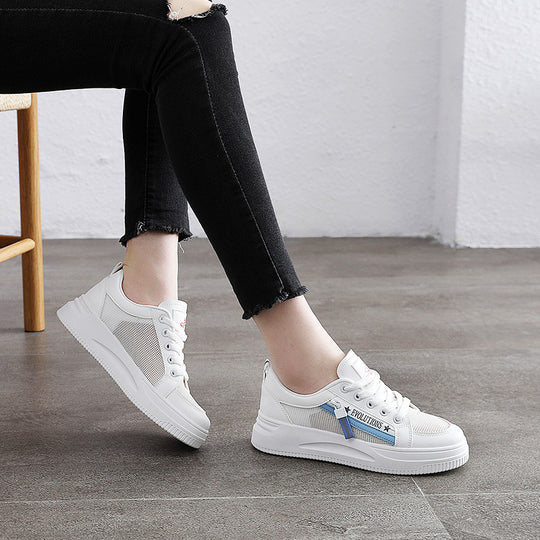 Damen Sportliche Sneaker mit innovativem Obermaterial und modischem Zipperdesign EB