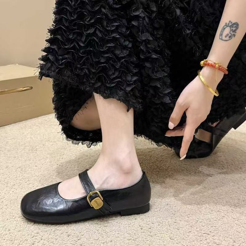 Damen Mary Jane Schuhe mit verstellbarem Riemen und eleganter Schnalle EB
