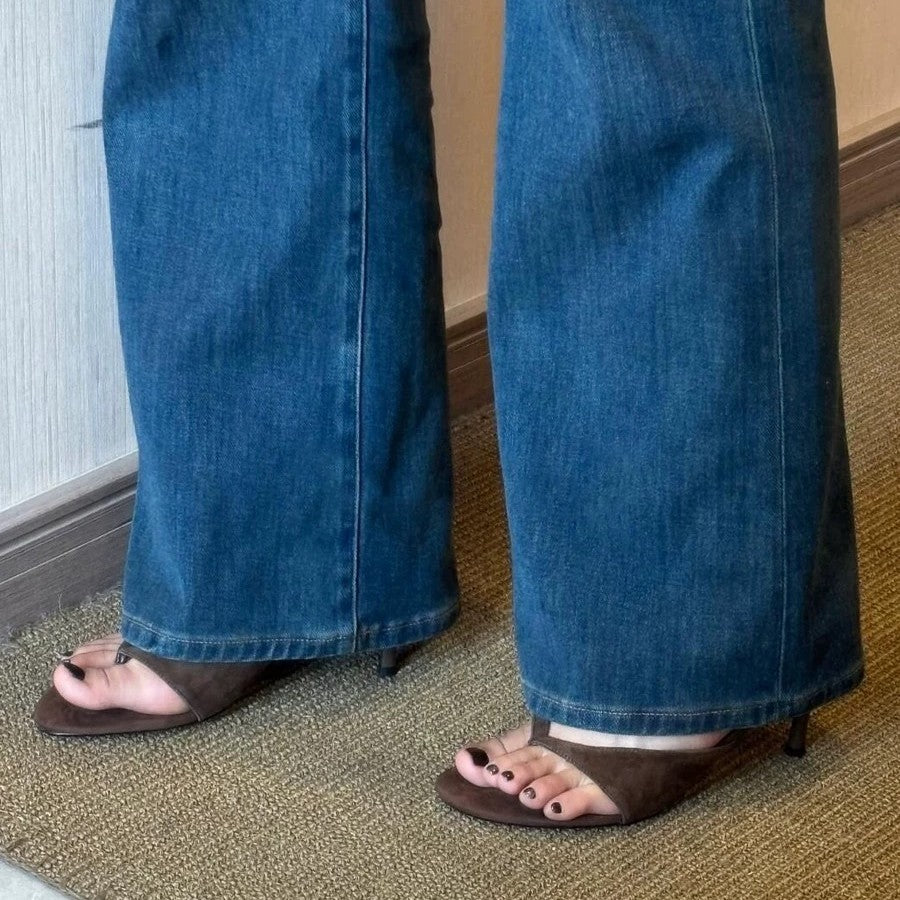 Damen Trendige Zehentrenner mit elegantem Riemen EB
