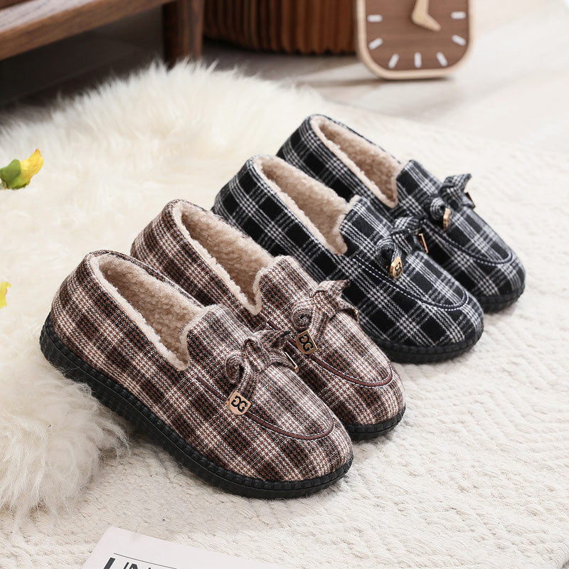 Damen Hausschuh-Slipper mit kuscheligem Kunstfell-Innenfutter EB