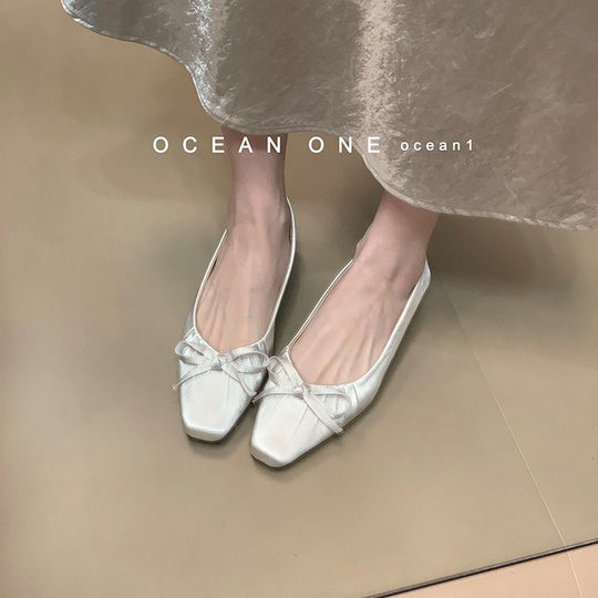 Damen Ballerinas mit dekorativem Schleifendetail und elegantem Design EB