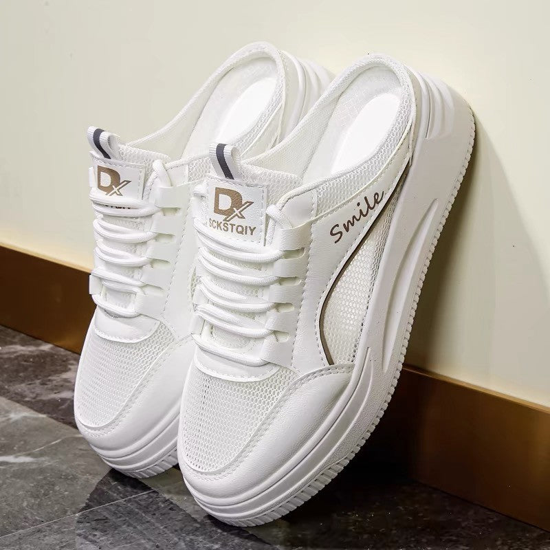 Damen Sportliche Slip-On Sneakers mit atmungsaktiver Mesh-Oberfläche und zusätzlichem Komfort EB