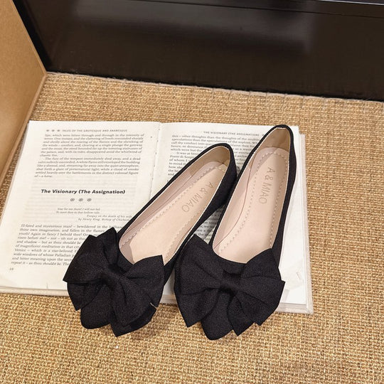 Damen Ballerinas mit dekorativer Schleifenapplikation EB