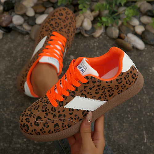 Damen modische Sneakers mit einzigartigem Tiermotiv und bequemer Dämpfung EB