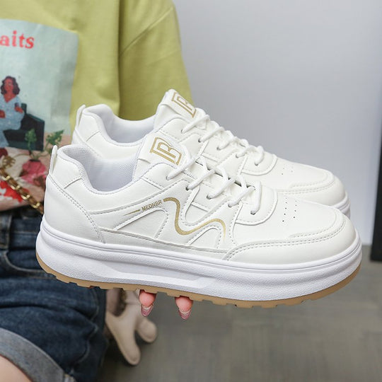 Damen Modische Lauf-Sneaker mit gepolsterter Sohle und sportlichem Design EB