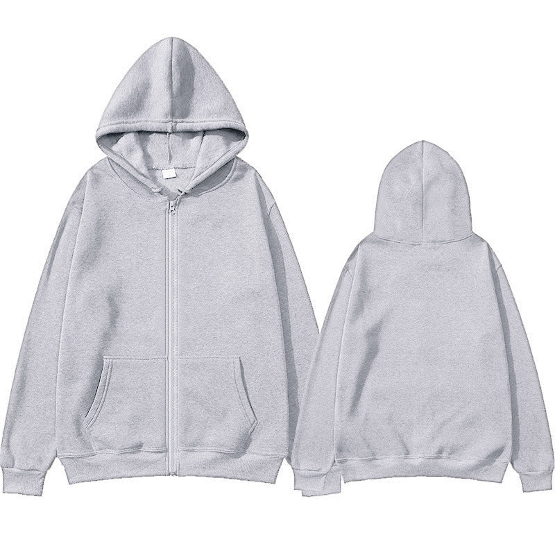 Unisex Zip-Hoodie mit robustem Metallreißverschluss, angerauter Fleece-Innenseite, geteilten Eingrifftaschen und verstärkten Nähten EB