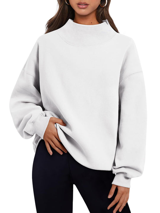 Damen Hochwertiger Stehkragen-Sweater EB