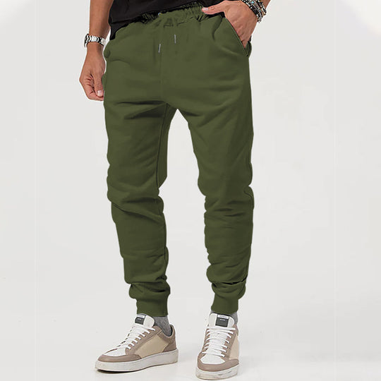 Herren Sportliche Jogginghose mit verstellbarem Kordelzug und elastischen Bündchen EB