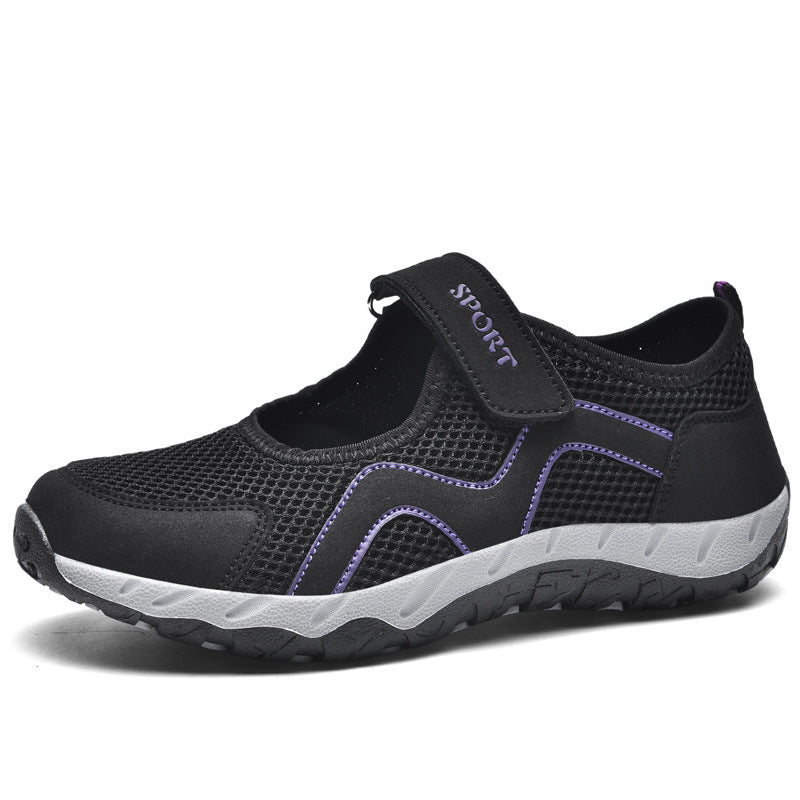Damen Sweat-Sneakers mit verstellbarem Klettverschluss EB