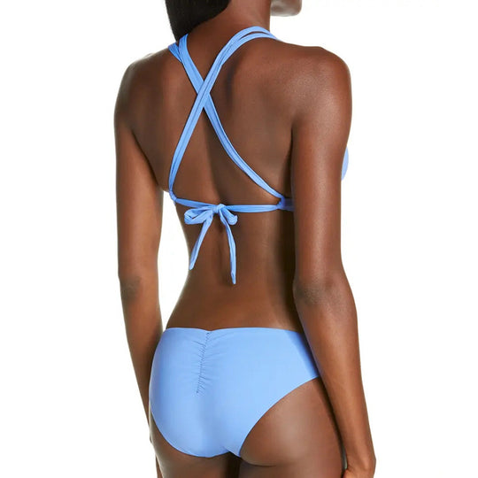 Damen Triangel-Bikini-Set mit verstellbaren Trägern und harmonischem Schnitt EB