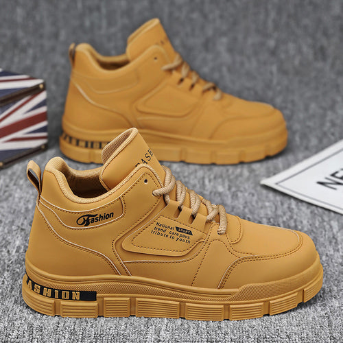 Damen Sportliche High-Top Sneakers mit dämpfendem Sohlenprofil und robuster Konstruktion EB