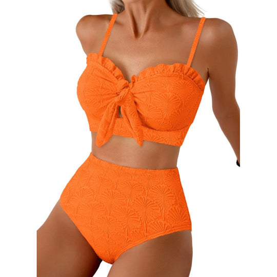 Damen Bikiniset mit hochgeschnittener Hose EB