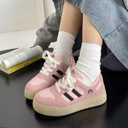 Damen Modische Sneaker im Retro-Style mit hochwertiger Sohle EB