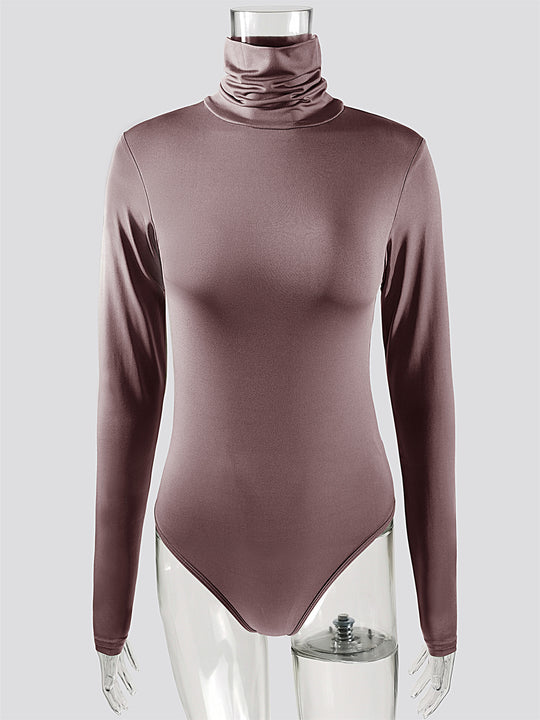 Damen Langärmliger Rollkragenbody EB