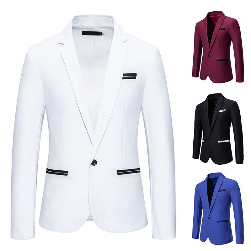 Herren eleganter Blazer mit modischem Schnitt und feinen Akzenten EB